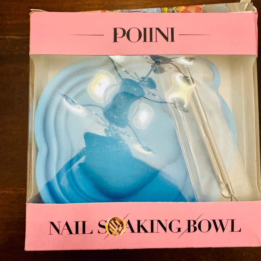 POIINI Blue Nail Soaking Bowl Set